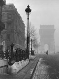 View Showing the Arc de Triomphe and the Subway Station Photographic Print by Ed Clark