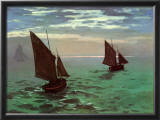 Boats Leaving the Harbor Prints by Claude Monet