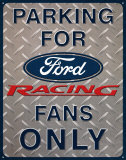 Ford Racing Parking Tin Sign