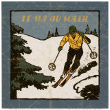 Le Ski au Soleil II  Prints by Philippe David