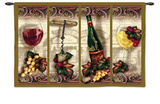 Nouveau Wine Wall Tapestry by Alma Lee