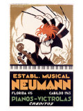 Neumann Giclee Print by Achille Luciano Mauzan
