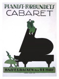 Pianist Forbundets Cabaret Giclee Print by Kage 
