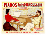 Pianos Delmouly Giclee Print by J. Georges