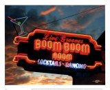 Boom Boom Room-Schild Kunstdrucke von Larry Grossman