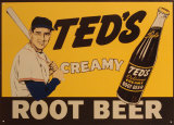Ted's Creamy Root Beer Tin Sign
