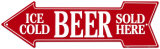 Ice Cold Beer Sold Here Tin Sign