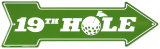 19Th Hole Tin Sign