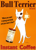 Bull Terrier Brand  Prints by Ken Bailey