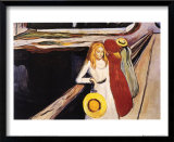 Girl on a Bridge Poster von Edvard Munch
