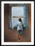 Un visage à la fenêtre Photographie par Salvador Dalí