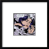 Jeune fille se noyant Affiche par Roy Lichtenstein