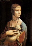 Dame mit Hermelin Poster von Leonardo da Vinci 