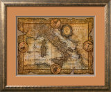 Map of Italy  Art by John Douglas