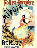 Le miroir Posters par Jules Chéret