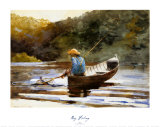Garçon pêchant, 1892 Affiche par Winslow Homer