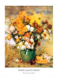 Bouquet of Chrysanthemums  Prints by Pierre-Auguste Renoir