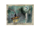 Once in a Blue Moon, 1938 Affiches par Lyonel Feininger
