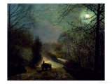 Forge Valley Giclée-Druck von John Atkinson Grimshaw