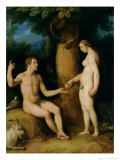 Adam and Eve, 1622 Estampe par Cornelis Cornelisz. van Haarlem