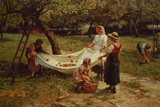 The Apple Gatherers, 1880 Giclée-Druck von Frederick Morgan