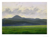 Mountainous Landscape Estampe par Caspar David Friedrich