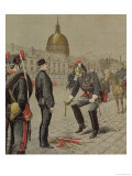 The Traitor: the Degradation of Alfred Dreyfus (1859-1935), "Le Petit Journal," 13 January 1895 Giclee Print by Henri Meyer