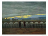 August Bridge in Dresden Estampe par Caspar David Friedrich
