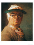 Self Portrait, 1775 Estampe par Jean-Baptiste Simeon Chardin