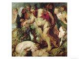 The Drunken Silenus, circa 1617-18 Estampe par Peter Paul Rubens