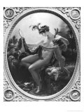 Portrait of Miss Lange as Danae, 1799 Estampe par Anne-Louis Girodet de Roussy-Trioson