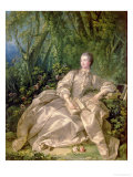 Madame de Pompadour Estampe par Francois Boucher