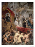 The Arrival of Marie De Medici (1573-1642) in Marseilles, 3rd November 1600, 1621-25 Estampe par Peter Paul Rubens