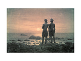 Two Men par the Sea Estampe par Caspar David Friedrich