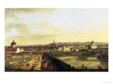 The Belvedere from Gesehen, Vienna Estampe par Bernardo Bellotto