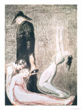 L'Europe une prophétie; La peste, c.1794 (gravure en relief, estampe, w/c) Estampe par William Blake