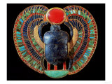 Scarab Pectoral, from the Tomb of Tutankhamun, in the Valley of the Kings at Thebes, c. 1361-52 BC, Giclee Print