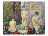 The Models, 1888 Giclee Print by Georges Seurat