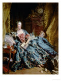 Madame de Pompadour Estampe par Francois Boucher