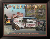 Airplane Cafe Poster von Larry Grossman