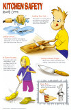 Avoid Cuts in the Kitchen Poster