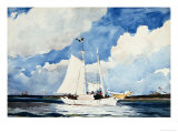 Fishing Schooner, Nassau Estampe par Winslow Homer