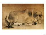 Melancholy Horse (18th Century) Giclée-Druck