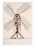 Drawings for Windmills, Dated 1814-17 Giclee Print by Jr, John Farey