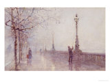 The Last Lamp, Thames Embankment, 1892 Giclee Print by Rose Maynard Barton