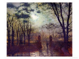 At the Park Gate Giclée-Druck von John Atkinson Grimshaw