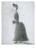 La Promeneuse au Manchon Giclee Print by Georges Seurat