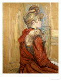 Girl in a Fur, Miss Jeanne Fountain, 1891 Giclee Print by Henri de Toulouse-Lautrec