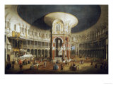 The Interior of the Rotunda, Ranelagh Estampe par Canaletto 