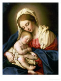 La Vierge et l'Enfant Estampe par Giovanni Battista Salvi da Sassoferrato 